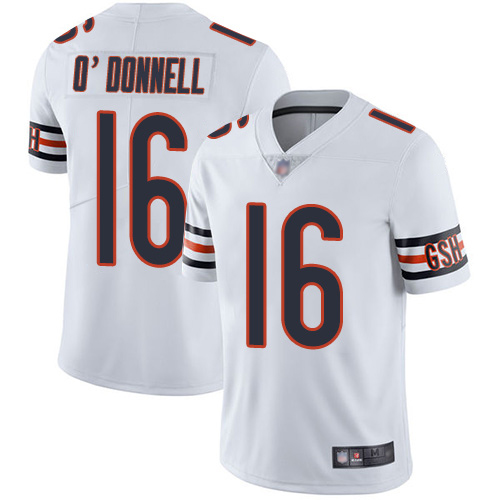 Chicago Bears Limited White Men Pat O Donnell Road Jersey NFL Football 16 Vapor Untouchable